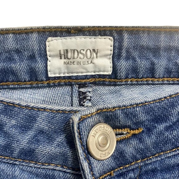 Hudson Bacara Straight Leg Cropped Cuffed Jeans Size‎ 25 - Picture 3 of 11